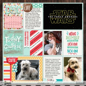 2015 Project Life Week 51 Left Side