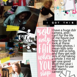 Journal Page Camera Fail challenge day 5