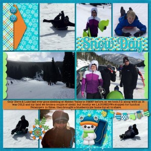 Kristin Aagard's January Challenge: "Snow Day"