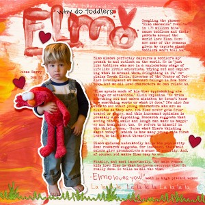 why toddlers love elmo
