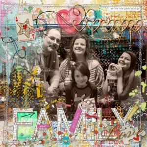 MOC 18 art journal with faces - family