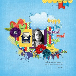 happy sad afraid mad