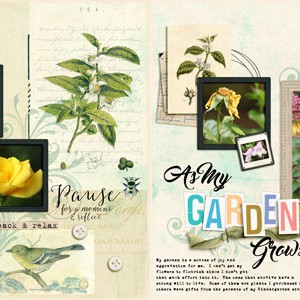 As My Garden Grows - MOC4 - Day 28 - Style/2 Page Layout Challenge