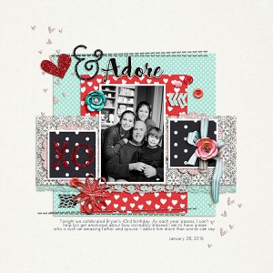 Love and Adore - DAY 7 - Filled Template Challenge