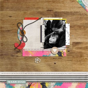 Mommy Snuggles | MOC Day 16 Embellished Template
