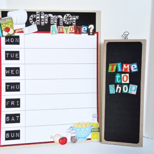 Dinner planner and shopping list