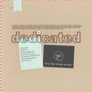 Dedicated | MOC Day 8 - One Word (Journaling Challenge)