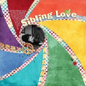 Fill It Up AND Amy Wolff's February Challenges - Sibling Love