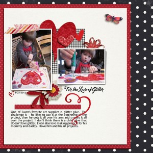 For the Love of Glitter - Feb. BYOC Challenge