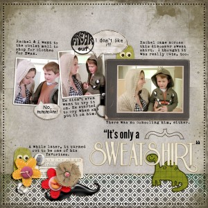 It's Only a Sweatshirt - Feb. Scraplift Challenge
