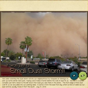 FEBRUARY SURPRISE BLOG CHALLENGE - IT'S JUST A SMALL DUST STORM!