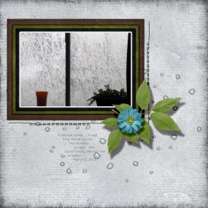 FEBRUARY SCRAPLIFT CHALLENGE - IT RAINED TODAY