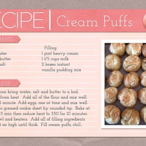 Cream Puff Recipe