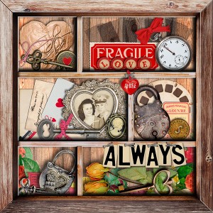 Fragile Love Week 2 shadow box Challenge