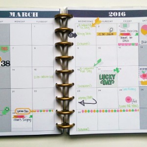 March month at a glance