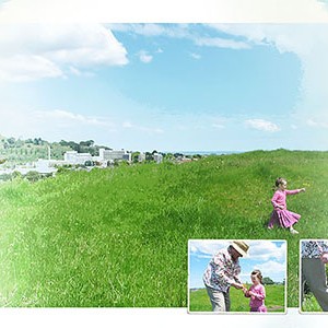 Up the hill