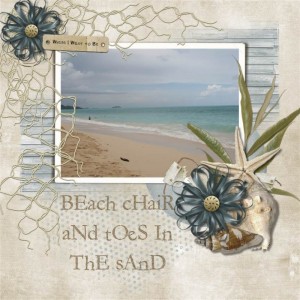 Beach Chair And Toes In The Sand