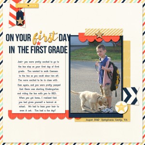 First Day in First Grade (josh 2006)