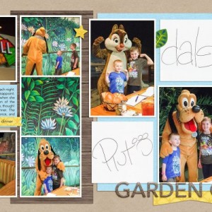Disney Character Pages: Garden Grill