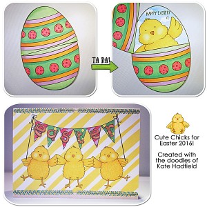 Happy Easter chick cards!