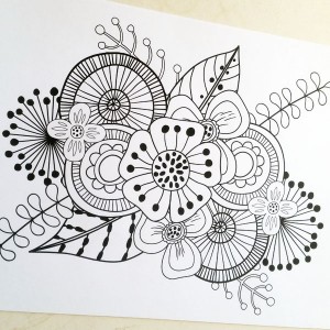 Art Joodle coloring page