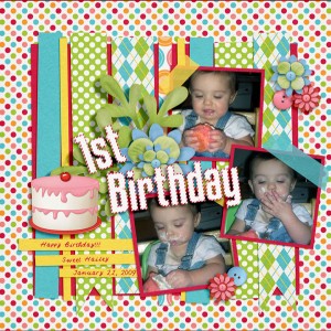 SCRAPPING WITH LIZ MARCH BLOG CHALLENGE