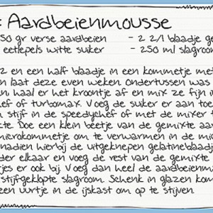 Aardbeienmousse