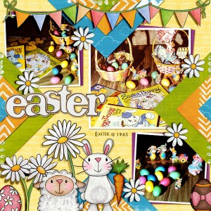 Easter 1966 (?) KH Blog temp challenge...scrap like Olga