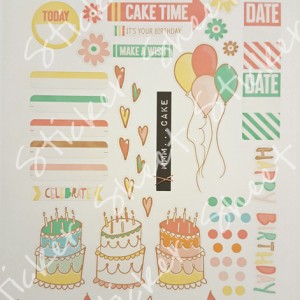 Its Your Bday Sticker Sheet