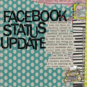 facebook status update