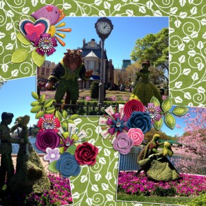 Royal couples topiaries