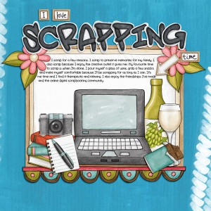 I love scrapping time