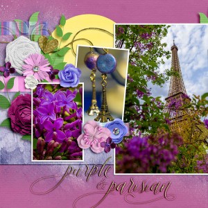 Purple & Parisian (left-hand page)