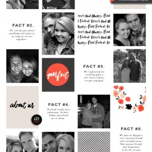 6x8 Digital Scrapbook Layout - About Us/Best Friends