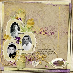 Generations Scrapbook Page
