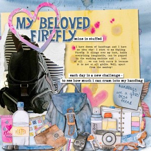 Handbags Scrapbook Page