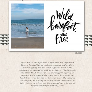 Wild, Barefoot and Free | 6x8 Digital Page