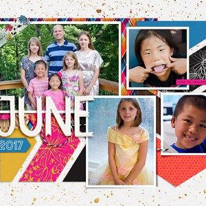 June 2017 Calendar Topper