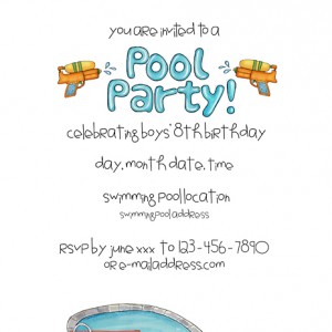 Pool Party Invite