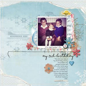 My 3rd birthday -  July challenge