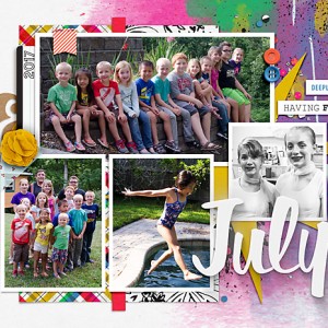 July 2017 Calendar Topper