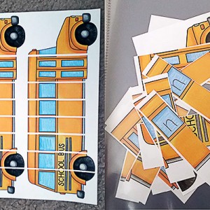 School bus name activity