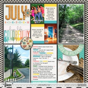 2016 Project Life Week 28 Left Side