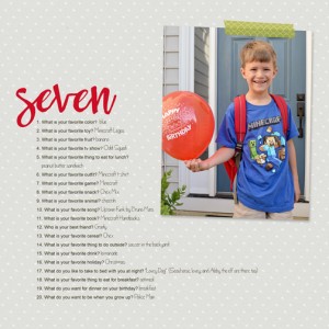 20 Questions: Age 7