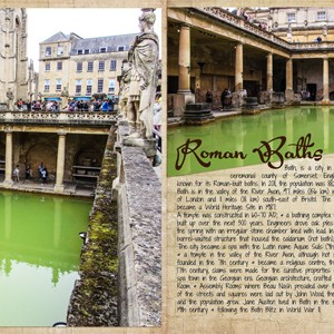 Roman Baths - The whole layout