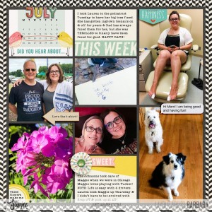 2016 Project Life Week 30 Left Side