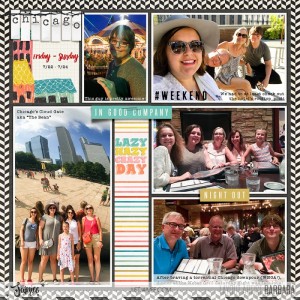 2016 Project Life Week 30 - Chicago - Left Side