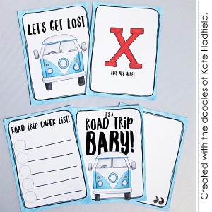 Road Trip journal cards