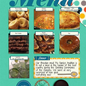 Olympic Opening Ceremony Dinner Menu