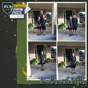 08.18.2015 Z's First Day Of School